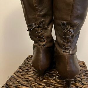 Brown dress boots